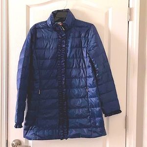 Lilly Pulitzer navy ruffle jacket NWT Size 8